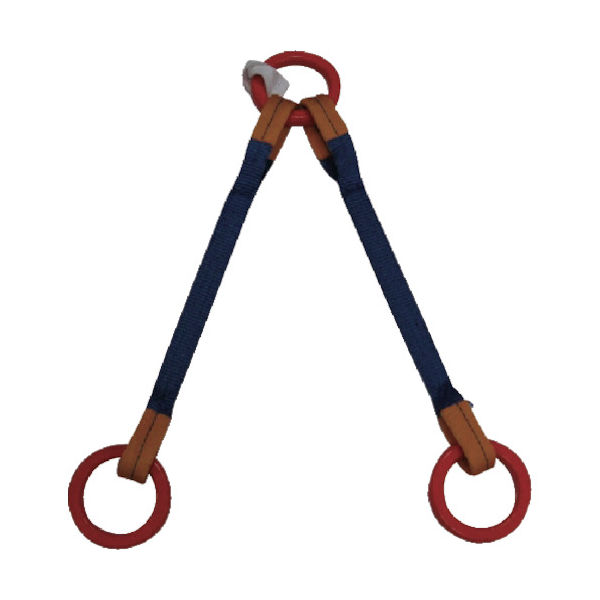 シライ ベルトスリング 金具付きシグナルスリング[[R上]] KDRR 1.0トン 長さ1.0m KDRR-1X1.0 1本（直送品）