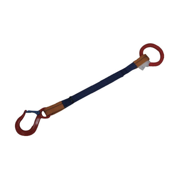 シライ ベルトスリング 金具付きシグナルスリング[[R上]] KSRF 0.63トン 長さ1.5m KSRF-0.63X1.5 1本（直送品）