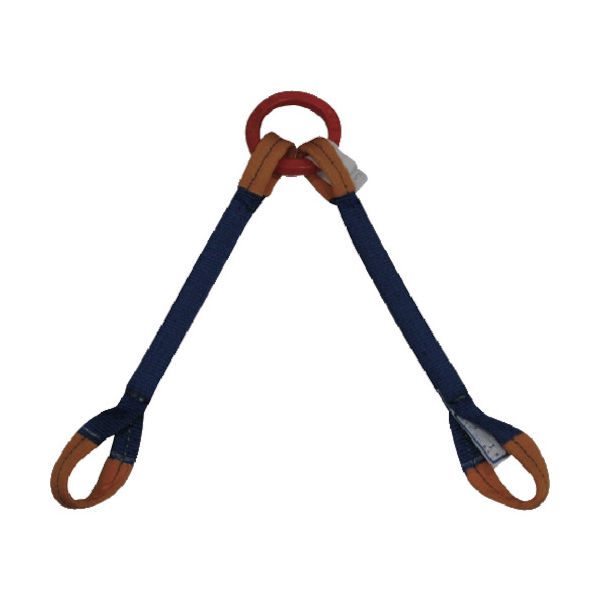 シライ ベルトスリング 金具付きシグナルスリング[[R上]] KDRE 1.0トン 長さ1.0m KDRE-1X1.0 1本（直送品）