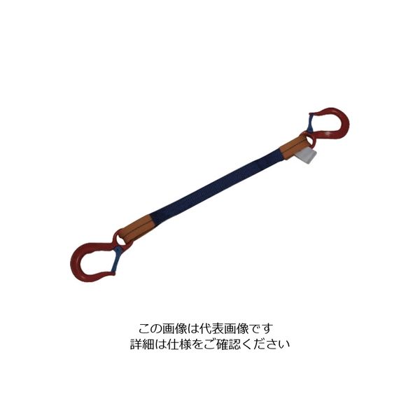 シライ ベルトスリング 金具付きシグナルスリング[[R上]] KSFF 0.63トン 長さ2.0m KSFF-0.63X2.0 1本（直送品）