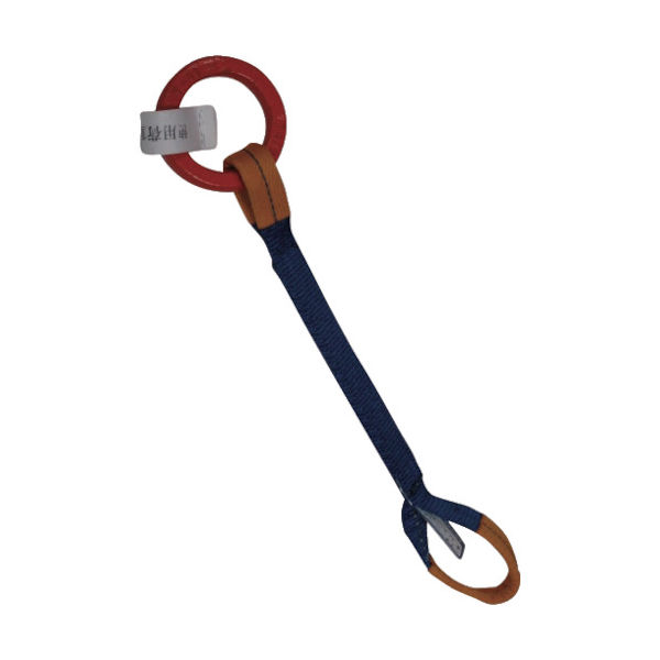 シライ ベルトスリング 金具付きシグナルスリング[[R上]] KSER 1.0トン 長さ2.0m KSER-1X2.0 1本（直送品）