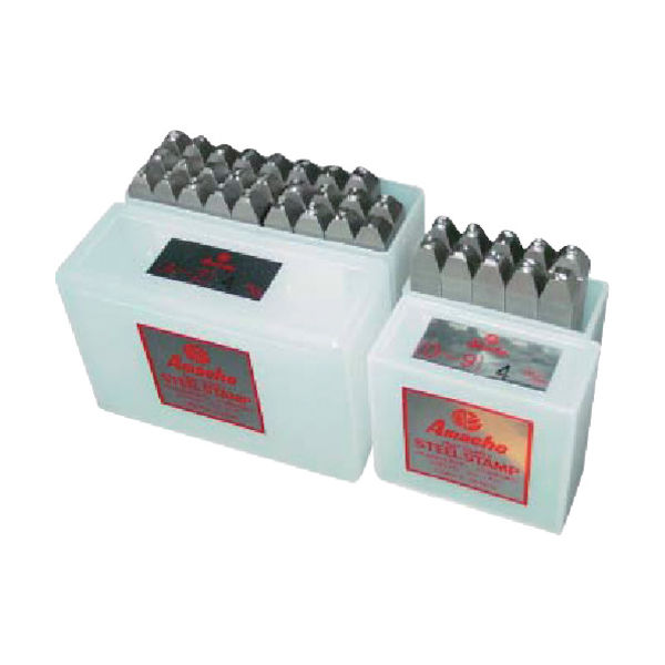 尼崎彫刻工業 Amacho 英字刻印セット 3.0mm AKA-30 1セット 509-8785（直送品）