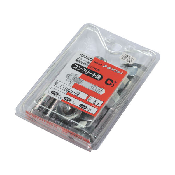 サンコーテクノ サンコー テクノ サンディールパックCタイプ スチール製 ミリねじ (6本入) C-1270-P6 1パック(6本)（直送品）