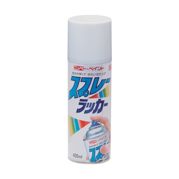 ニッペホームプロダクツ ニッぺ スプレーラッカー 400ml ホワイト HPS0AA 1本 818-0020（直送品）