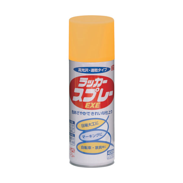 ニッペホームプロダクツ ニッぺ ラッカースプレーEXE 400ml イエロー HSW009ー400 4976124264948 1本（直送品）