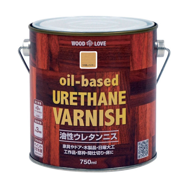 ニッペホームプロダクツ ニッぺ 油性ウレタンニス 750ml つや消しクリヤー 300N047ー750 300N047-750 1缶（直送品）