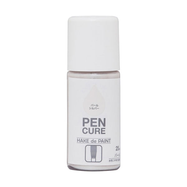 ニッぺ ペンキュア HAKE de PAINT パール 25ml パールシルバー 190026ー25 190026-25 1本（直送品）