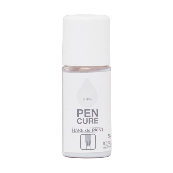 ニッペホームプロダクツ ニッぺ ペンキュア HAKE de PAINT セミグロス 50ml クリヤー 190055-50 1本 859-8326（直送品）