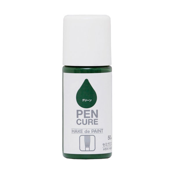 ニッペホームプロダクツ ニッぺ ペンキュア HAKE de PAINT セミグロス 50ml グリーン 190009ー50 1本（直送品）