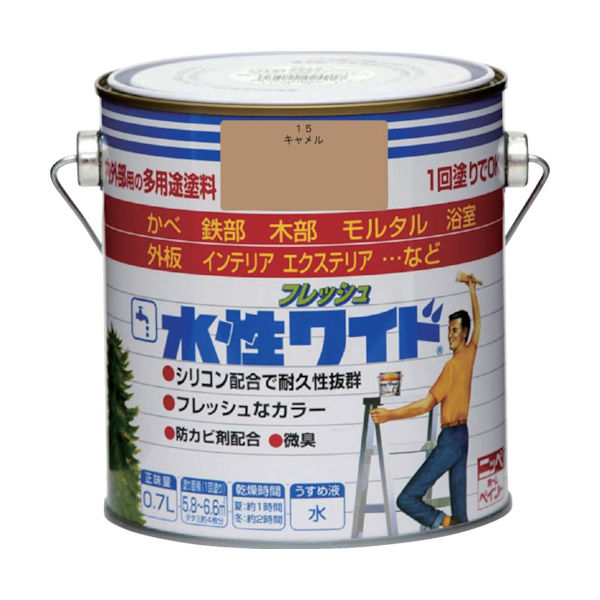 ニッペホームプロダクツ ニッぺ 水性フレッシュワイド 0.7L キャメル HTA183ー0.7 4976124033230 1缶（直送品）