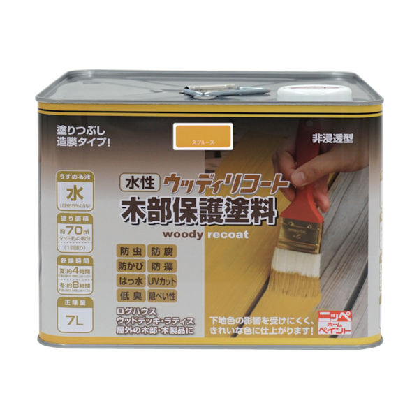 ニッペホームプロダクツ ニッぺ 水性ウッディリコート 7L 300N
