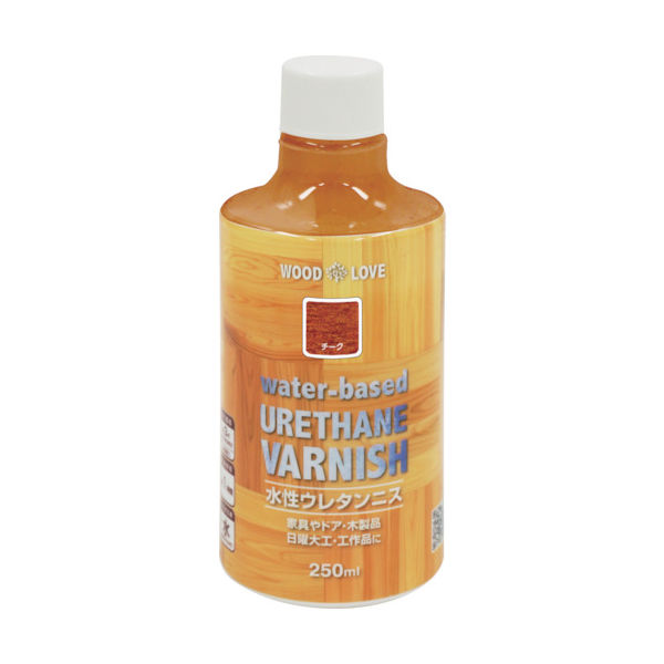 ニッペホームプロダクツ ニッぺ 水性ウレタンニス 250ml チーク 300N022ー250 4976124516115 1本（直送品）