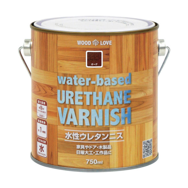 ニッペホームプロダクツ ニッぺ 水性ウレタンニス 750ml オーク 300N023ー750 4976124516221 1缶（直送品）