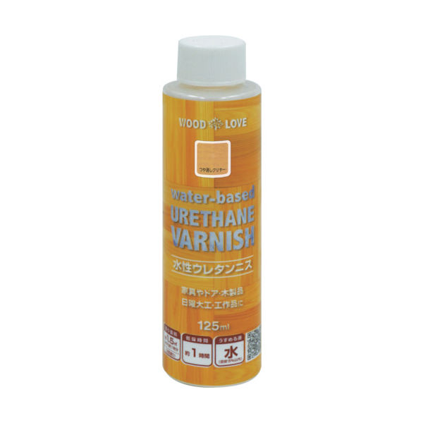ニッペホームプロダクツ ニッぺ 水性ウレタンニス 125ml つや消しクリヤー 300N027ー125 4976124516719 1本（直送品）