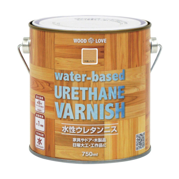 ニッペホームプロダクツ ニッぺ 水性ウレタンニス 750ml つや消しクリヤー 300N027ー750 4976124516757 1缶（直送品）