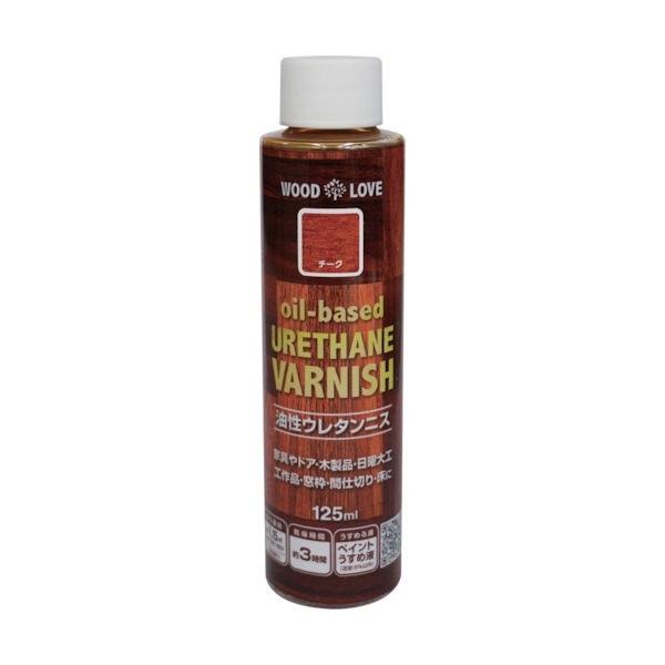 ニッペホームプロダクツ ニッぺ 油性ウレタンニス 125ml チーク 300N042ー125 4976124516313 1本（直送品）