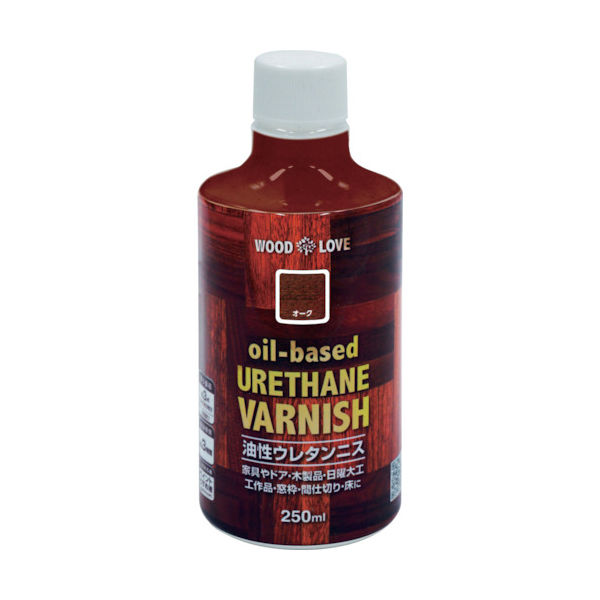 ニッペホームプロダクツ ニッぺ 油性ウレタンニス 250ml オーク 300N043ー250 4976124516429 1本（直送品）