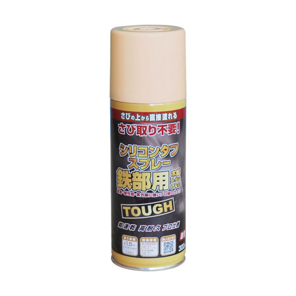 ニッペホームプロダクツ ニッぺ 油性シリコンタフスプレー 300ml クリーム 228T003ー300 4976124218187 1本（直送品）