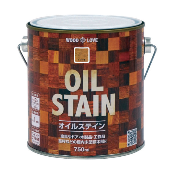 ニッペホームプロダクツ ニッぺ 油性オイルステイン 750ml Sケヤキ 300N062ー750 300N062-750 1缶（直送品）