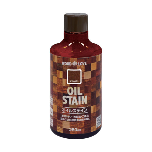 ニッペホームプロダクツ ニッぺ 油性オイルステイン 250ml Sマホガ二 300N063ー250 300N063-250 1本（直送品）