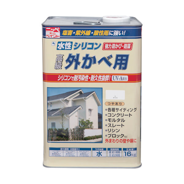 ニッペホームプロダクツ ニッぺ 水性シリコン外かべ用 16kg マリーゴールド HWB106ー16 4976124145612 1缶（直送品）