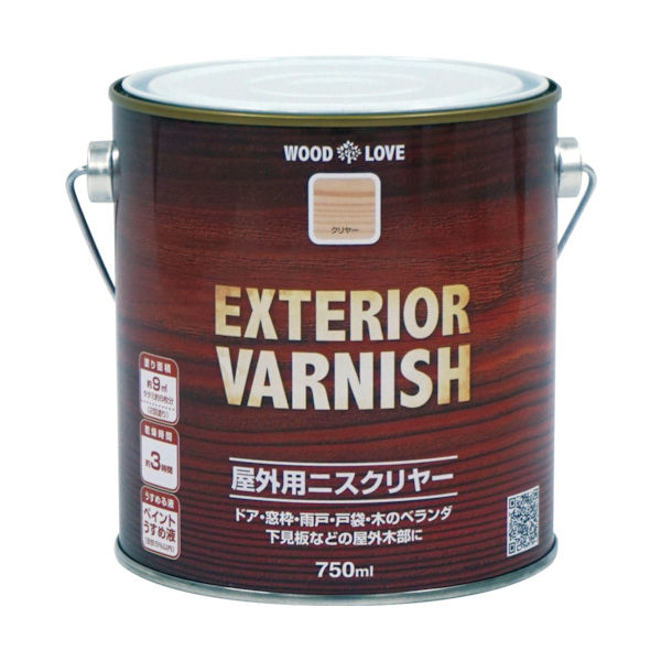 ニッペホームプロダクツ ニッぺ 油性 屋外用ニス 750ml クリヤー 300N111ー750 4976124516931 1缶（直送品）