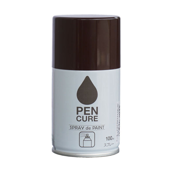ニッぺ ペンキュア SPRAY de PAINT 100ml ブラウン HB014ー100 4976124354045 1本（直送品）