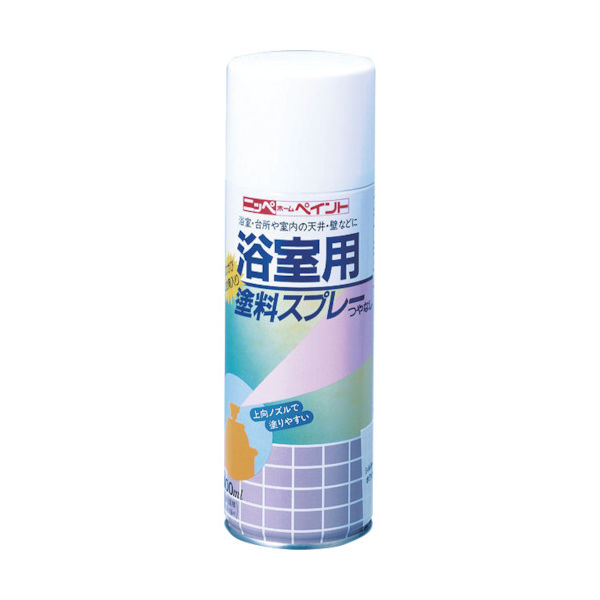 ニッペホームプロダクツ ニッぺ 浴室用塗料スプレー 400ml ホワイト HR4101ー400 4976124055003 1本（直送品）