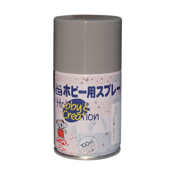 ニッペホームプロダクツ ニッぺ ミニホビースプレー 100ml グレー HR8203ー100 4976124410314 1本（直送品）