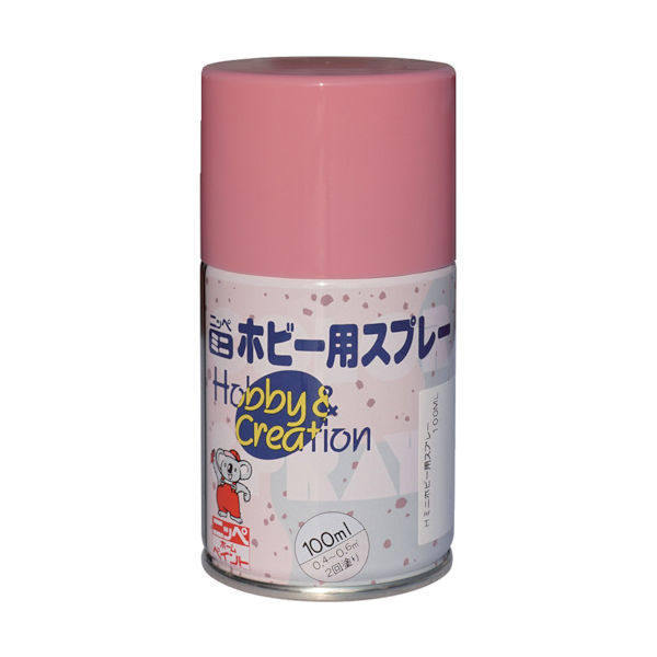 ニッペホームプロダクツ ニッぺ ミニホビースプレー 100ml ピンク HR8208ー100 HR8208-100 1本 859-8628（直送品）