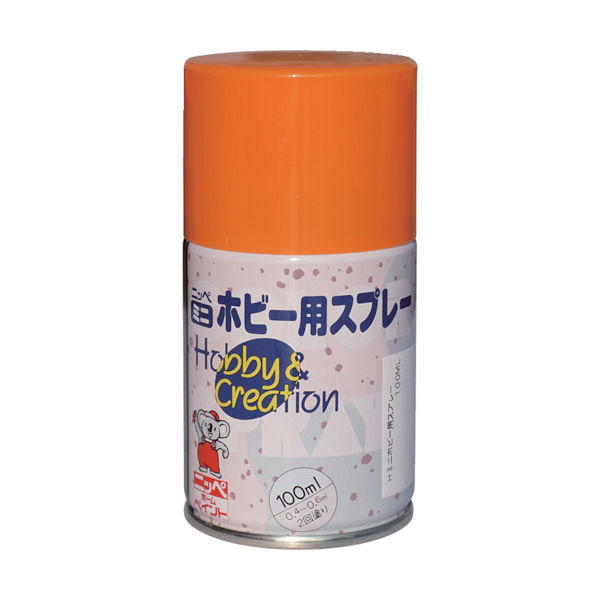 ニッペホームプロダクツ ニッぺ ミニホビースプレー 100ml オレンジ HR8210ー100 4976124411014 1本（直送品）