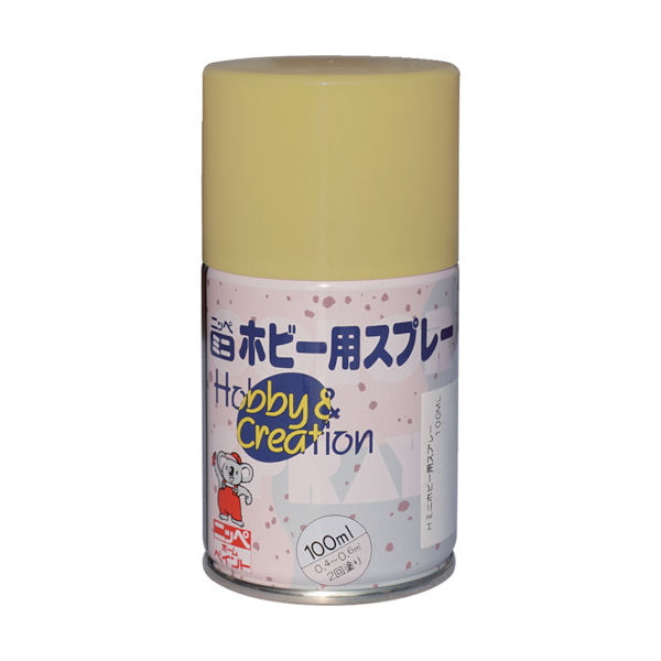 ニッペホームプロダクツ ニッぺ ミニホビースプレー 100ml クリーム HR8233ー100 4976124413315 1本（直送品）