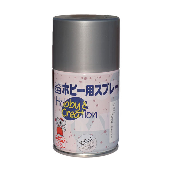 ニッペホームプロダクツ ニッぺ ミニホビースプレー 100ml シルバーメタリック HR8239ー100 4976124413711 1本（直送品）