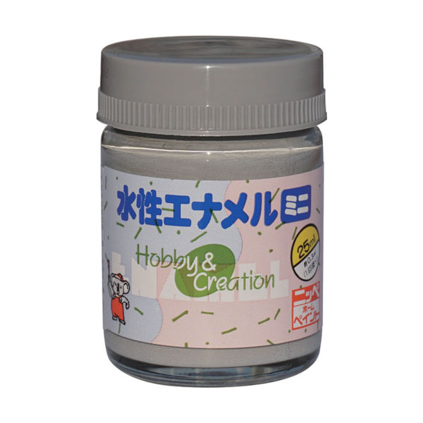 ニッペホームプロダクツ ニッぺ 水性エナメルミニ 25ml グレー HSB003ー25 HSB003-25 1個 859-8674（直送品）