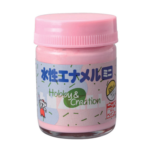 ニッペホームプロダクツ ニッぺ 水性エナメルミニ 25ml パステルピンク HSB015ー25 49365443 1個 859-8684（直送品）