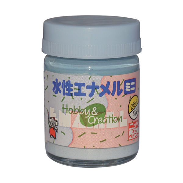 ニッペホームプロダクツ ニッぺ 水性エナメルミニ 25ml クリスタルブルー HSB019-25 1個 859-8688（直送品）