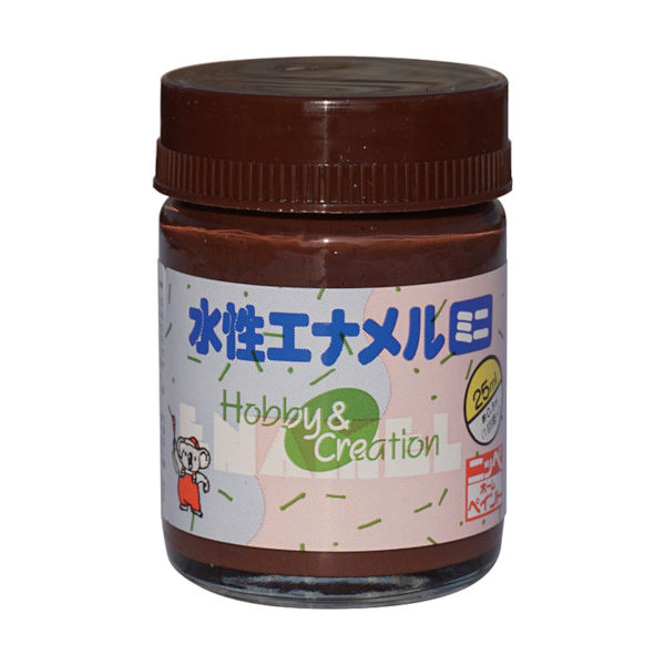 ニッペホームプロダクツ ニッぺ 水性エナメルミニ 25ml チョコレート HSB021ー25 49365504 1個 859-8690（直送品）