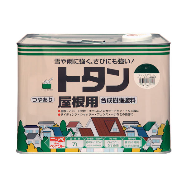 ニッペホームプロダクツ ニッぺ トタン屋根用 7L ボルドーレッド HSN203ー7 4976124182327 1缶 859-8752（直送品）