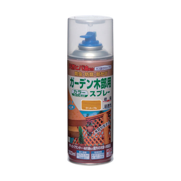ニッペホームプロダクツ ニッぺ ガーデン木部用スプレー 300ml メープル HUT001ー300 4976124290114 1本（直送品）