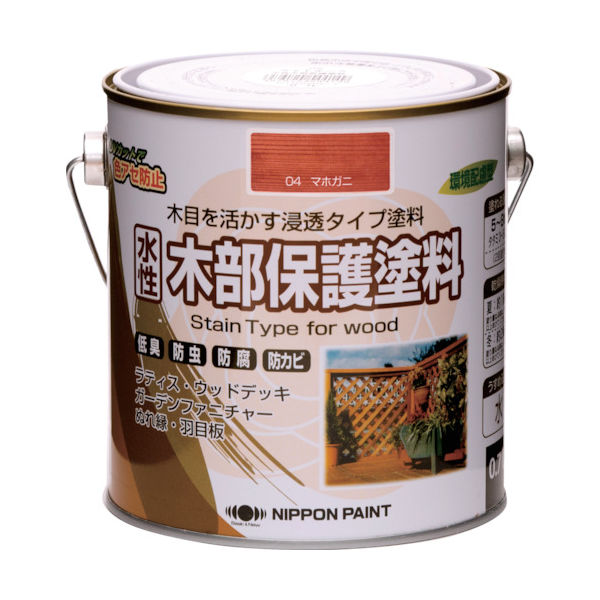 ニッペホームプロダクツ ニッぺ 水性木部保護塗料 0.7L マホガニ HXY004ー0.7 4976124544132 1缶（直送品）