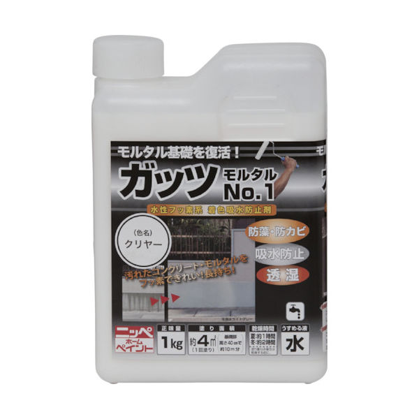 ニッペホームプロダクツ ニッぺ ガッツ モルタルNO.1 1kg クリヤー HYR005ー1 4976124146428 1缶（直送品）