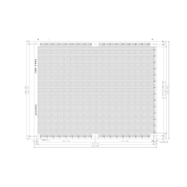 サンハヤト ユニバーサル基板 195×245mm 穴径0.9φ ICB500F 1枚 816-3132（直送品）
