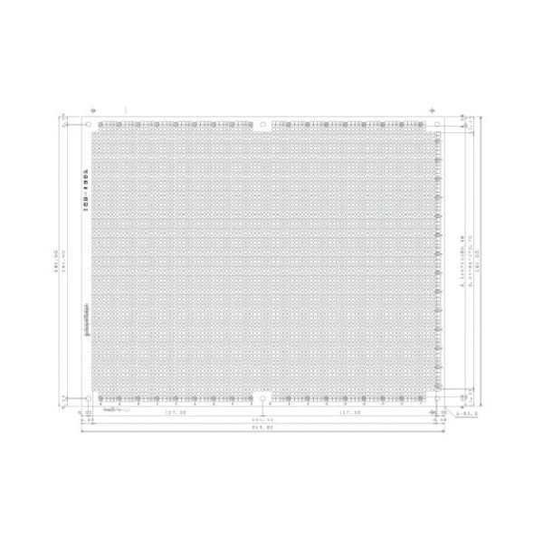 サンハヤト ユニバーサル基板 195×245mm 穴径0.9φ ICB500GH 1枚 816-3134（直送品）