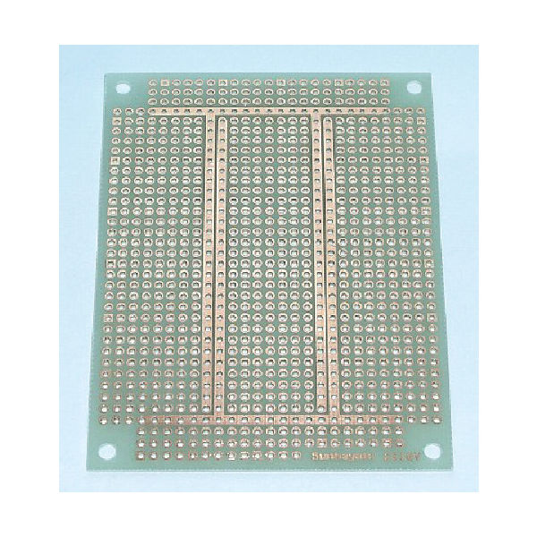 サンハヤト ユニバーサル基板 72×95mm 穴径1.0φ ICB293GV 1枚 816-3125（直送品）