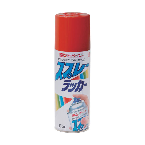 ニッペホームプロダクツ ニッぺ スプレーラッカー 400ml レッド HPS1HA 4976124251504 1本 818-0027（直送品）