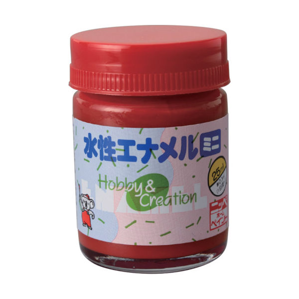 ニッペホームプロダクツ ニッぺ 水性エナメルミニ 25ml 朱色 HSB028ー25 49365573 1個 859-8697（直送品）