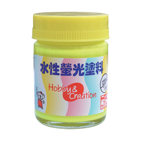 ニッペホームプロダクツ ニッぺ 水性蛍光塗料 25ml レモン HSC002ー25 HSC002-25 1個 859-8701（直送品）