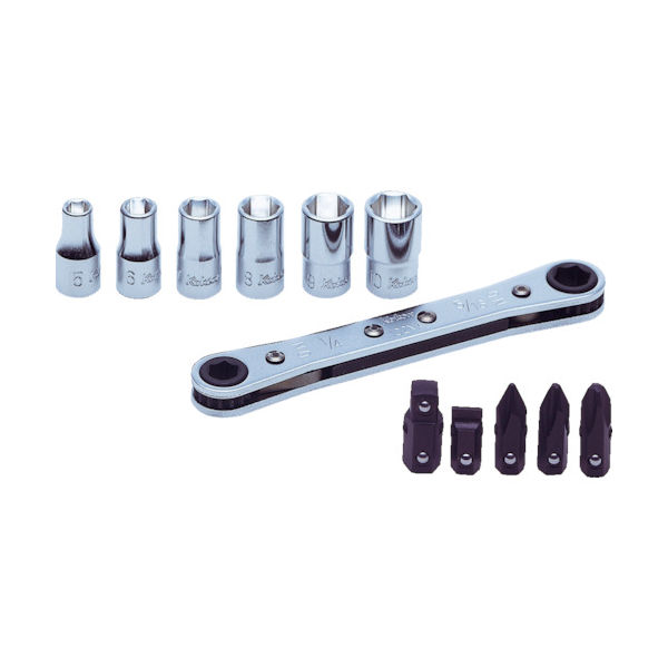 山下工業研究所 コーケン ラチェットスパナセット12ヶ組 R810C 1セット 811-7760（直送品）