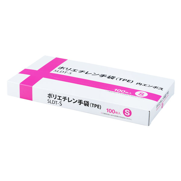 伊藤忠リーテイルリンク ポリエチレン手袋（TPE） 内エンボス S SLDT-S 1箱（100枚入）