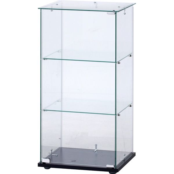 不二貿易 ガラスコレクションケース 3段 幅425×奥行365×高さ850mm